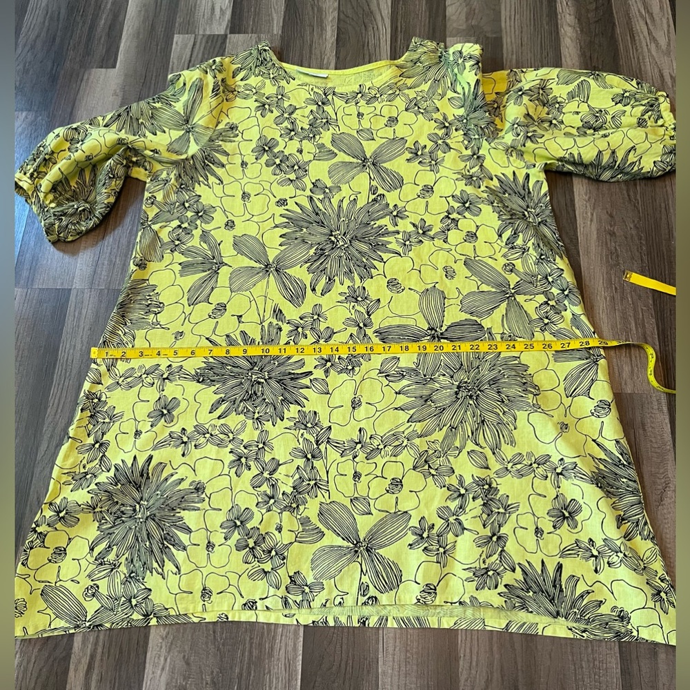 Bryn Walker 100% Linen Carina Floral Print Dress SZ L - Picture 8 of 13
